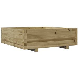 vidaXL Garden Planter 80x80x26.5 cm Impregnated Wood Pine