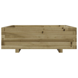 vidaXL Garden Planter 80x80x26.5 cm Impregnated Wood Pine