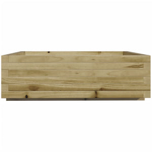 vidaXL Garden Planter 80x80x26.5 cm Impregnated Wood Pine