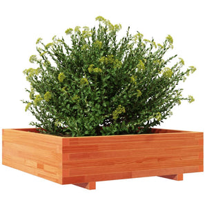 vidaXL Garden Planter Wax Brown 90x90x26.5 cm Solid Wood Pine