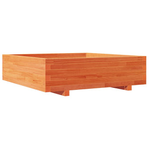 vidaXL Garden Planter Wax Brown 90x90x26.5 cm Solid Wood Pine