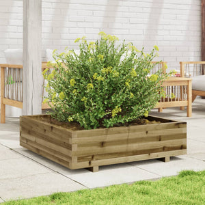 vidaXL Garden Planter 90x90x26.5 cm Impregnated Wood Pine