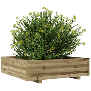 vidaXL Garden Planter 90x90x26.5 cm Impregnated Wood Pine