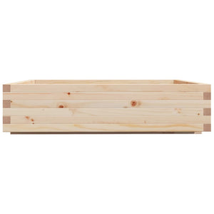 vidaXL Garden Planter 100x100x26.5 cm Solid Wood Pine