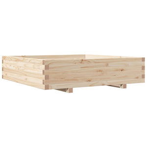 vidaXL Garden Planter 100x100x26.5 cm Solid Wood Pine