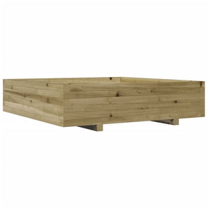 vidaXL Garden Planter 100x100x26.5 cm Impregnated Wood Pine