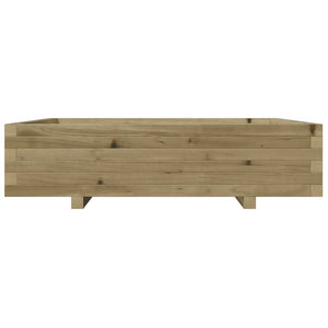 vidaXL Garden Planter 100x100x26.5 cm Impregnated Wood Pine