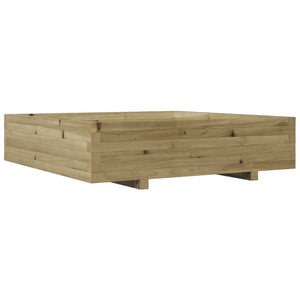 vidaXL Garden Planter 100x100x26.5 cm Impregnated Wood Pine