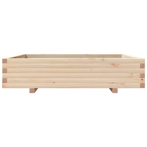 vidaXL Garden Planter 110x110x26.5 cm Solid Wood Pine