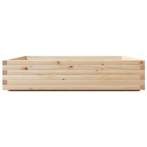 vidaXL Garden Planter 110x110x26.5 cm Solid Wood Pine