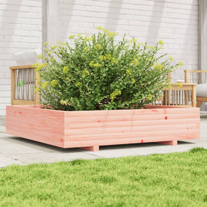 vidaXL Garden Planter 110x110x26.5 cm Solid Wood Douglas