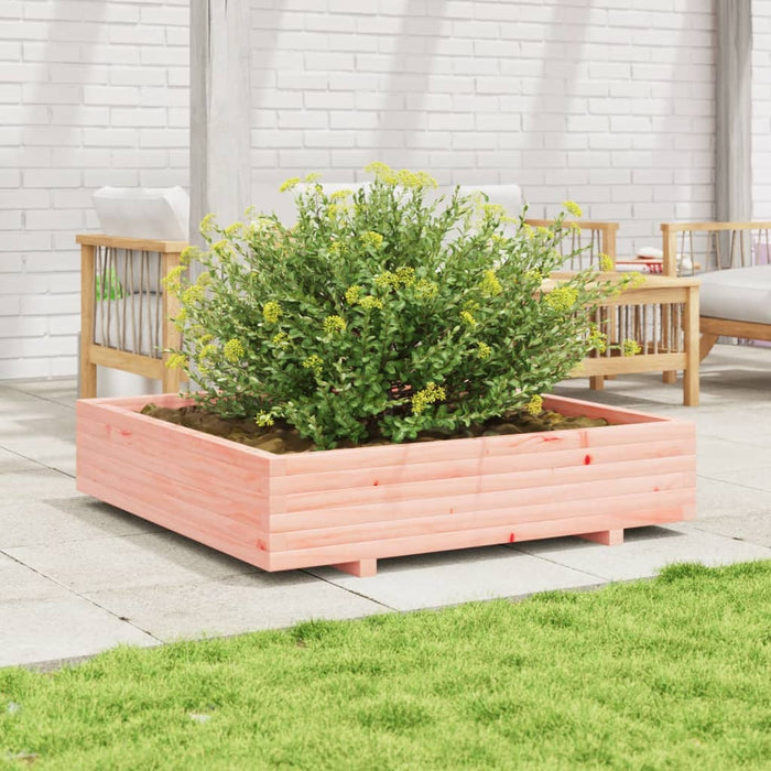 vidaXL Garden Planter 110x110x26.5 cm Solid Wood Douglas