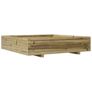 vidaXL Garden Planter 110x110x26.5 cm Impregnated Wood Pine