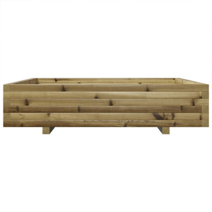 vidaXL Garden Planter 110x110x26.5 cm Impregnated Wood Pine