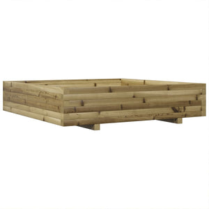 vidaXL Garden Planter 110x110x26.5 cm Impregnated Wood Pine