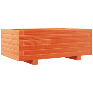 vidaXL Garden Planter Wax Brown 70x40x26.5 cm Solid Wood Pine