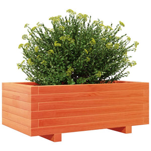 vidaXL Garden Planter Wax Brown 70x40x26.5 cm Solid Wood Pine