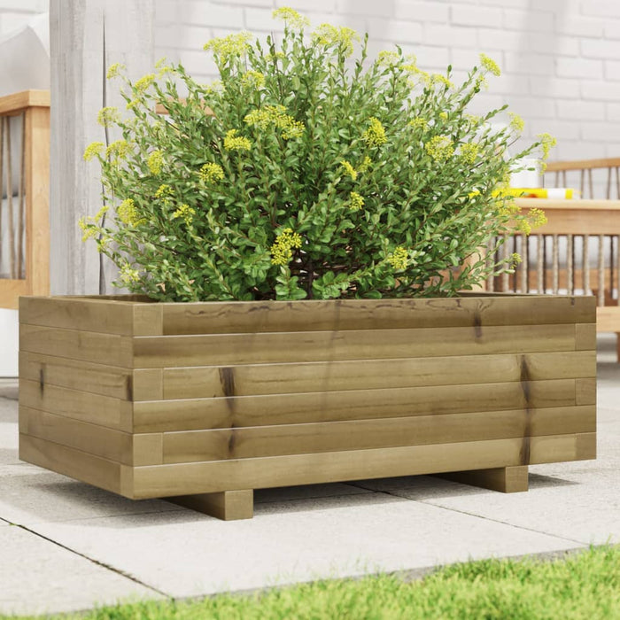 vidaXL Garden Planter 70x40x26.5 cm Impregnated Wood Pine