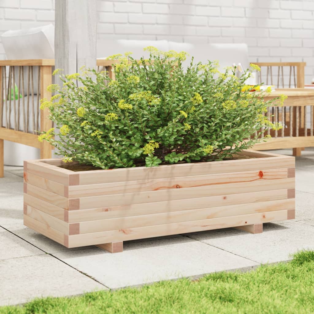 vidaXL Garden Planter 90x40x26.5 cm Solid Wood Pine