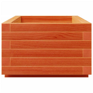 vidaXL Garden Planter Wax Brown 90x40x26.5 cm Solid Wood Pine