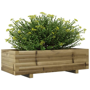 vidaXL Garden Planter 90x40x26.5 cm Impregnated Wood Pine