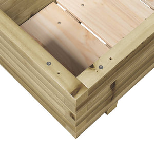 vidaXL Garden Planter 90x40x26.5 cm Impregnated Wood Pine