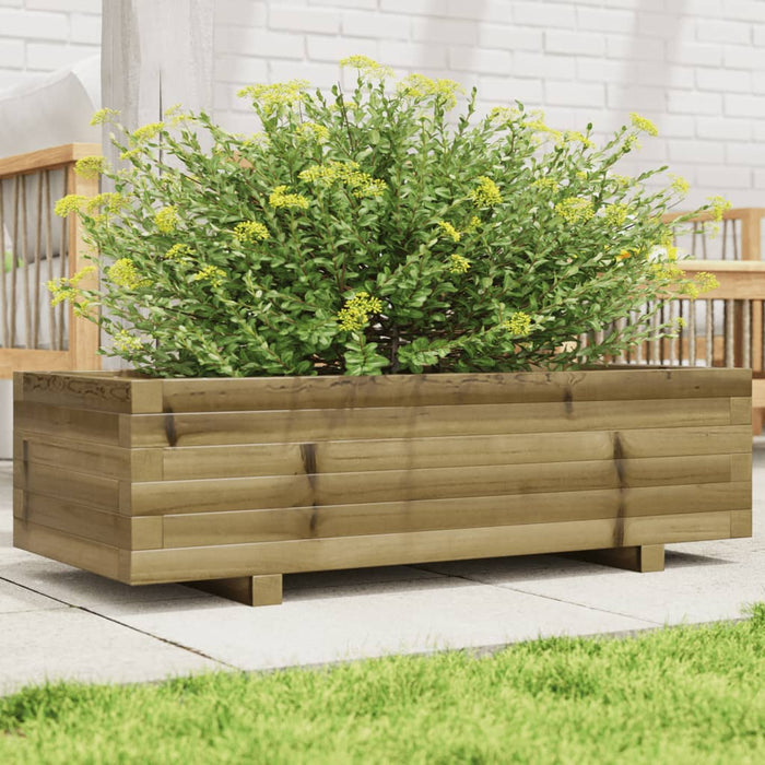 vidaXL Garden Planter 90x40x26.5 cm Impregnated Wood Pine