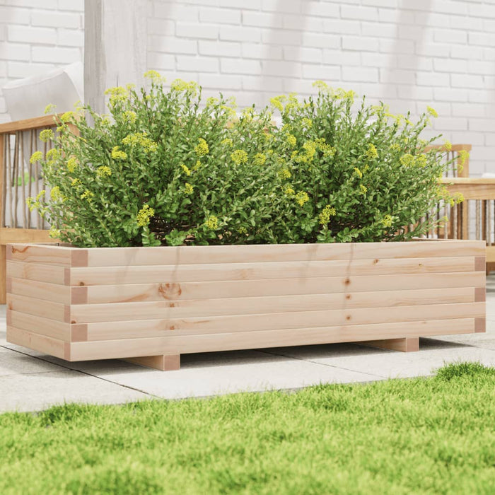 vidaXL Garden Planter 110x40x26.5 cm Solid Wood Pine