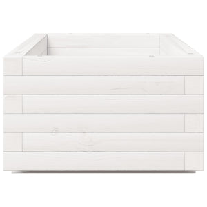 vidaXL Garden Planter White 110x40x26.5 cm Solid Wood Pine