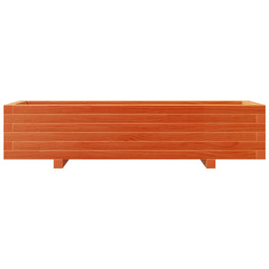 vidaXL Garden Planter Wax Brown 110x40x26.5 cm Solid Wood Pine