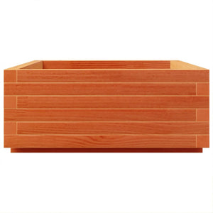 vidaXL Garden Planter Wax Brown 90x60x26.5 cm Solid Wood Pine