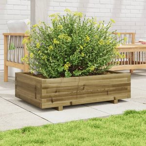 vidaXL Garden Planter 90x60x26.5 cm Impregnated Wood Pine