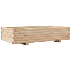 vidaXL Garden Planter 110x60x26.5 cm Solid Wood Pine