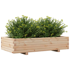 vidaXL Garden Planter 110x60x26.5 cm Solid Wood Pine