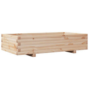 vidaXL Garden Planter 110x60x26.5 cm Solid Wood Pine