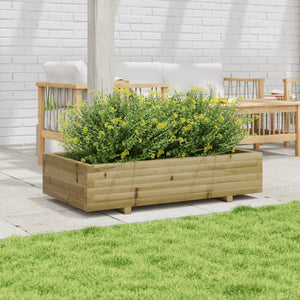 vidaXL Garden Planter 110x60x26.5 cm Impregnated Wood Pine