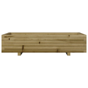 vidaXL Garden Planter 110x60x26.5 cm Impregnated Wood Pine