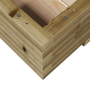 vidaXL Garden Planter 110x60x26.5 cm Impregnated Wood Pine