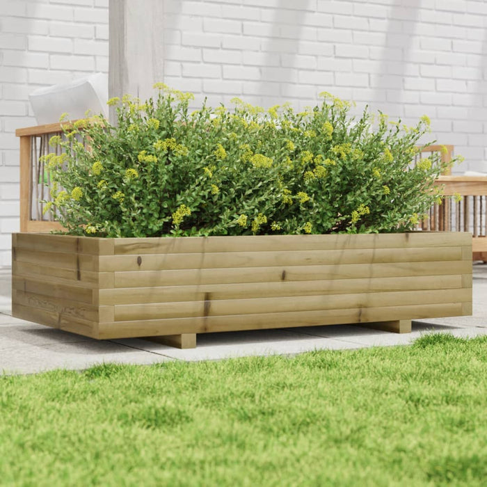 vidaXL Garden Planter 110x60x26.5 cm Impregnated Wood Pine