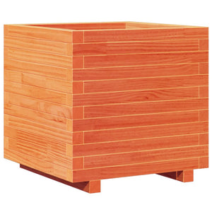 vidaXL Garden Planter Wax Brown 50x50x49.5 cm Solid Wood Pine