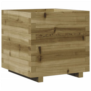 vidaXL Garden Planter 50x50x49.5 cm Impregnated Wood Pine