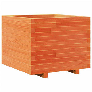 vidaXL Garden Planter Wax Brown 60x60x49.5 cm Solid Wood Pine