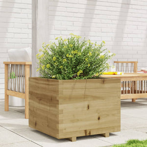 vidaXL Garden Planter 60x60x49.5 cm Impregnated Wood Pine