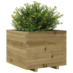 vidaXL Garden Planter 60x60x49.5 cm Impregnated Wood Pine