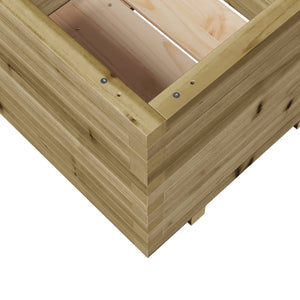 vidaXL Garden Planter 60x60x49.5 cm Impregnated Wood Pine