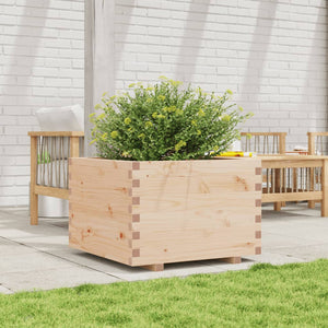 vidaXL Garden Planter 70x70x49.5 cm Solid Wood Pine