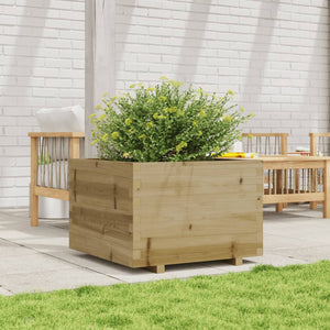 vidaXL Garden Planter 70x70x49.5 cm Impregnated Wood Pine