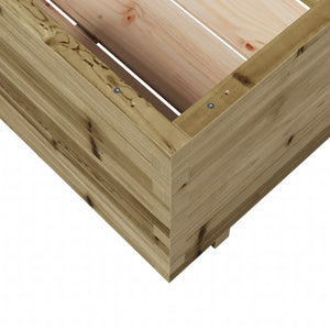 vidaXL Garden Planter 70x70x49.5 cm Impregnated Wood Pine