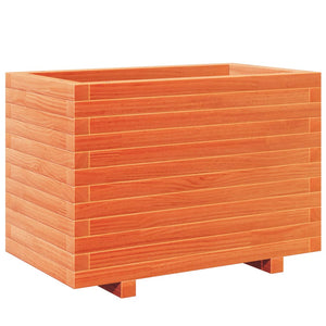 vidaXL Garden Planter Wax Brown 70x40x49.5 cm Solid Wood Pine