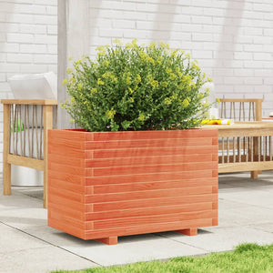 vidaXL Garden Planter Wax Brown 70x40x49.5 cm Solid Wood Pine